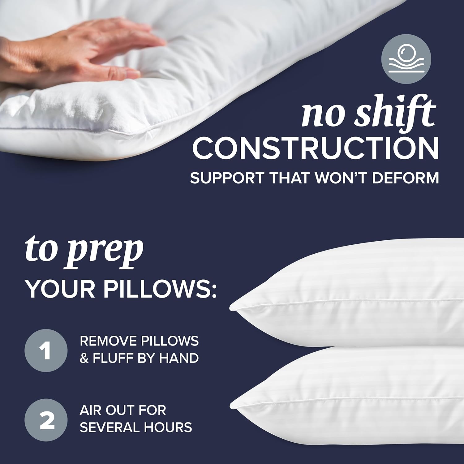 Beckham Hotel Collection Bed Pillows Standard / Queen Size Set of 2 - Original Soft Down Alternative Pillow for Sleeping - Soft Support for Back, Stomach or Side Sleepers - Image 2