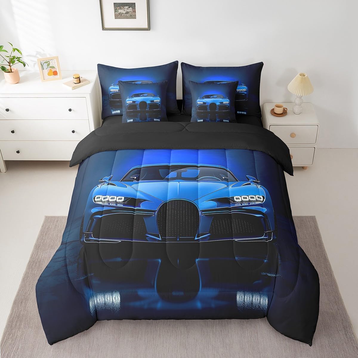Feelyou Gamer Bedding Set Gamepad Comforter Set with Sheets 7 Piece for Boys Gaming Gifts Bed in a Bag Full Game Controller Red Bed Set with Comforter,Sheets,Cushion Covers - Image 34