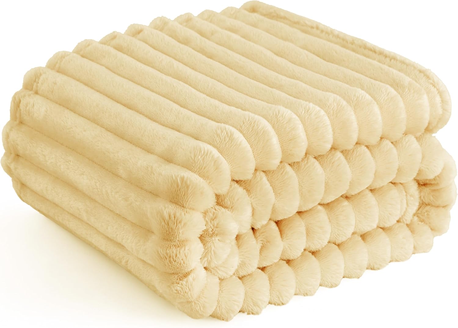 Bedsure GentleSoft Blankets Queen Size for Bed - Cozy Soft Sofa Couch Cover Blankets for Women, Cute Large Bedding Fleece Throws for Girls, Off White, 90x90 Inches - Image 27