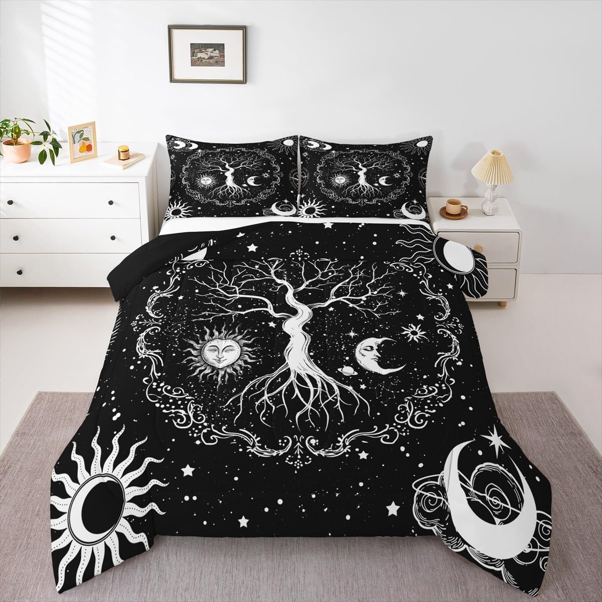 Erosebridal Soccer Comforter Twin Football Bedding Sets for Boys Teens Sport Themed Bedding Ball Gaming Duvet Insert Black Gray Grunge Room Decor 2pcs with 1 Pillow Case Lightweight Soft Bed Set - Image 10