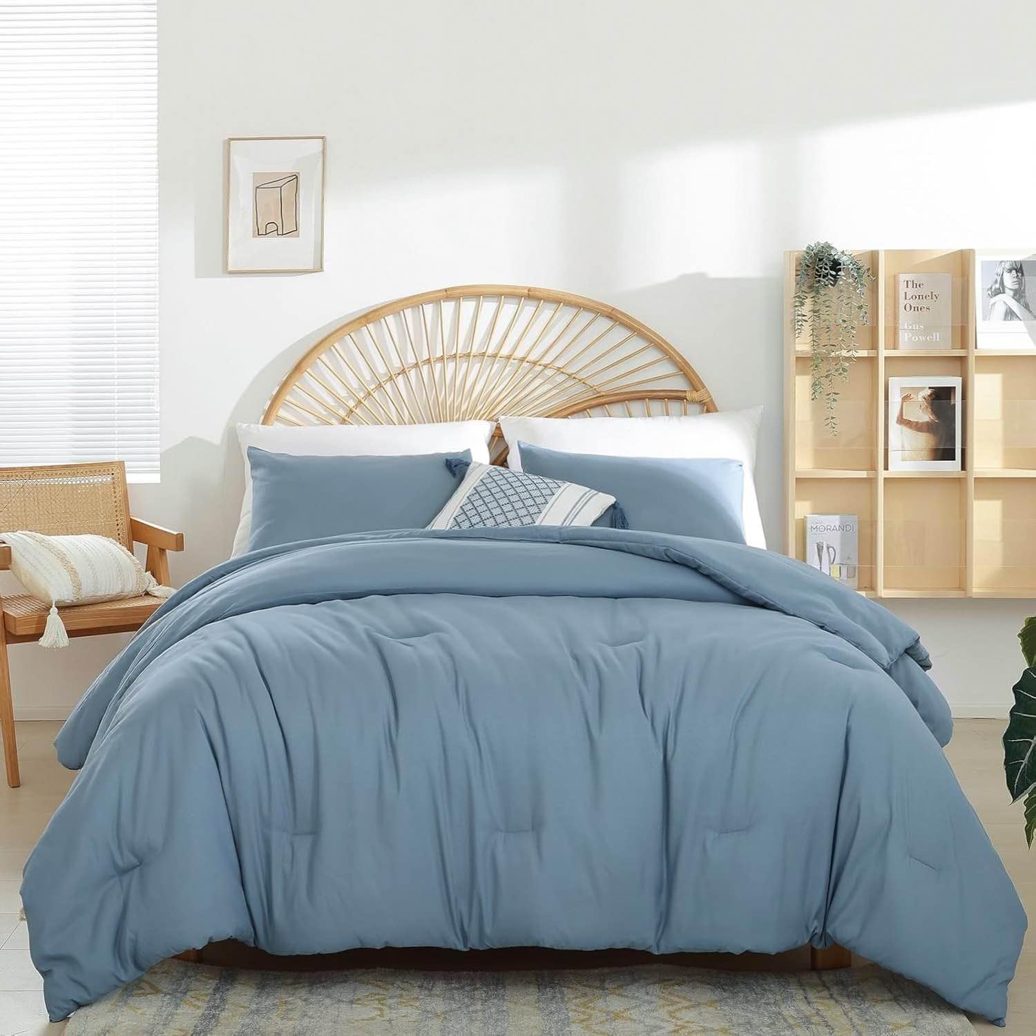 weigelia Pink Comforter Full Size Set – Soft All-Season Bedding with 300GSM Fluffy Microfiber, Includes 2 Matching Pillowcases – Elegant Blush Pink Comforter for Girls, Teens, and Women - Image 13