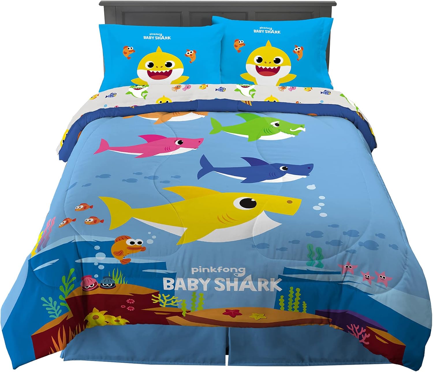 DreamWorks Gabby's Dollhouse Cakey, MerCat And Pandy Kids Bedding Super Soft Comforter And Sheet Set, 4 Piece Twin Size, By Franco - Image 9