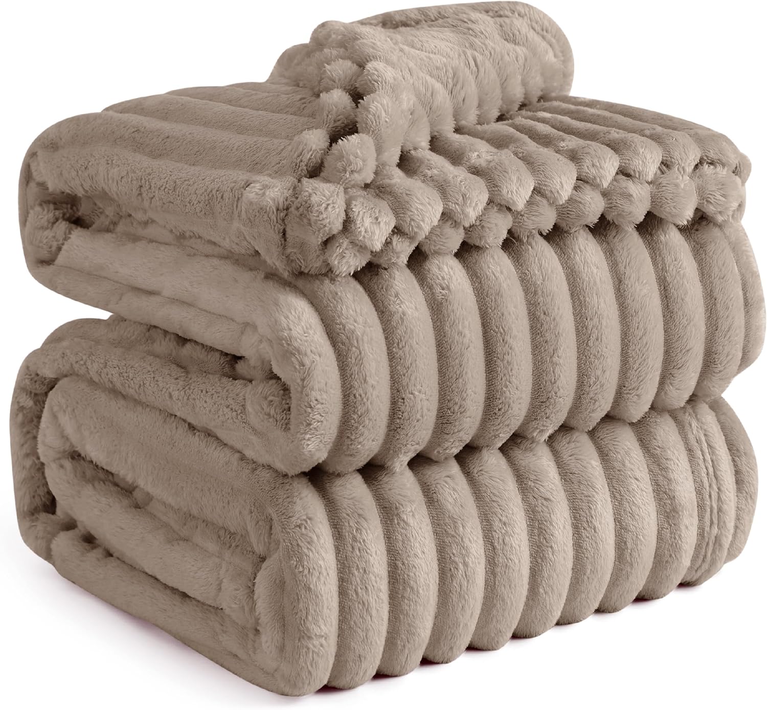 Bedsure GentleSoft Blankets Queen Size for Bed - Cozy Soft Sofa Couch Cover Blankets for Women, Cute Large Bedding Fleece Throws for Girls, Off White, 90x90 Inches - Image 65