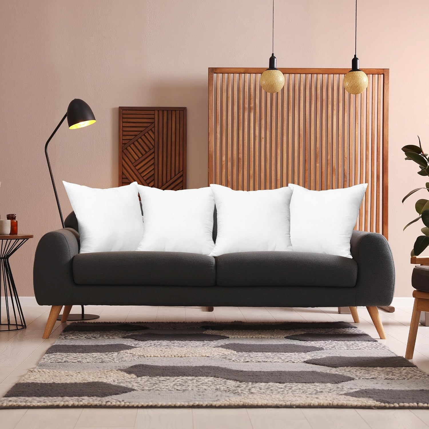 Utopia Bedding Throw Pillows (Set of 4, White), 18 x 18 Inches Pillows for Sofa, Bed and Couch Decorative Stuffer Pillow - Image 6