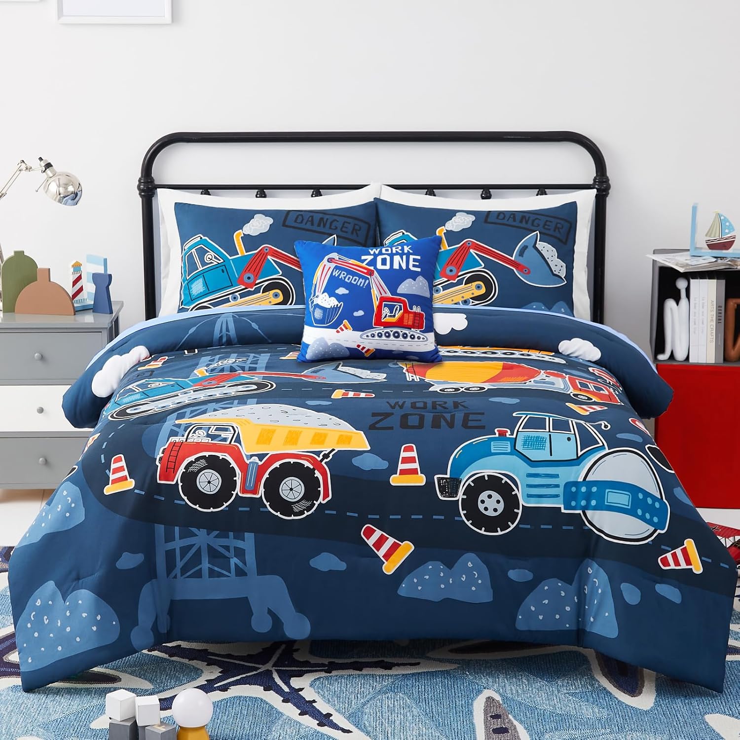 Kids Comforter Set Twin Size for Boys, Glow in The Dark Gamer Bedding Set 1 Comforter, 1 Decor Pillow, 1 Pillow Sham, Twin XL Comforter Set Dorm Bedding - Image 27