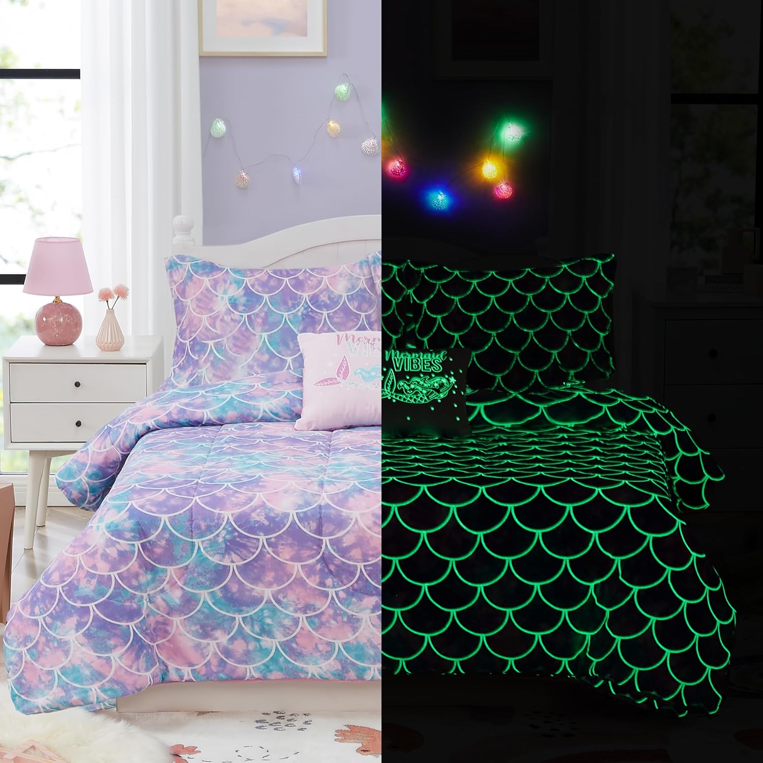 Kids Comforter Set Twin Size for Boys, Glow in The Dark Gamer Bedding Set 1 Comforter, 1 Decor Pillow, 1 Pillow Sham, Twin XL Comforter Set Dorm Bedding - Image 14