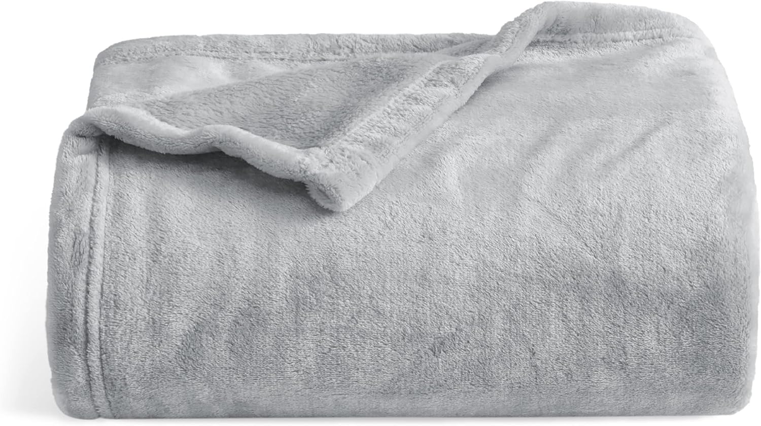 Bedsure GentleSoft Fleece Bed Blankets Queen Size Grey - Soft Lightweight Fuzzy Cozy Luxury Fall Blanket Microfiber, Room Home Decor Christmas Decorations Gifts for Women and Men, 90x90 inches - Image 57