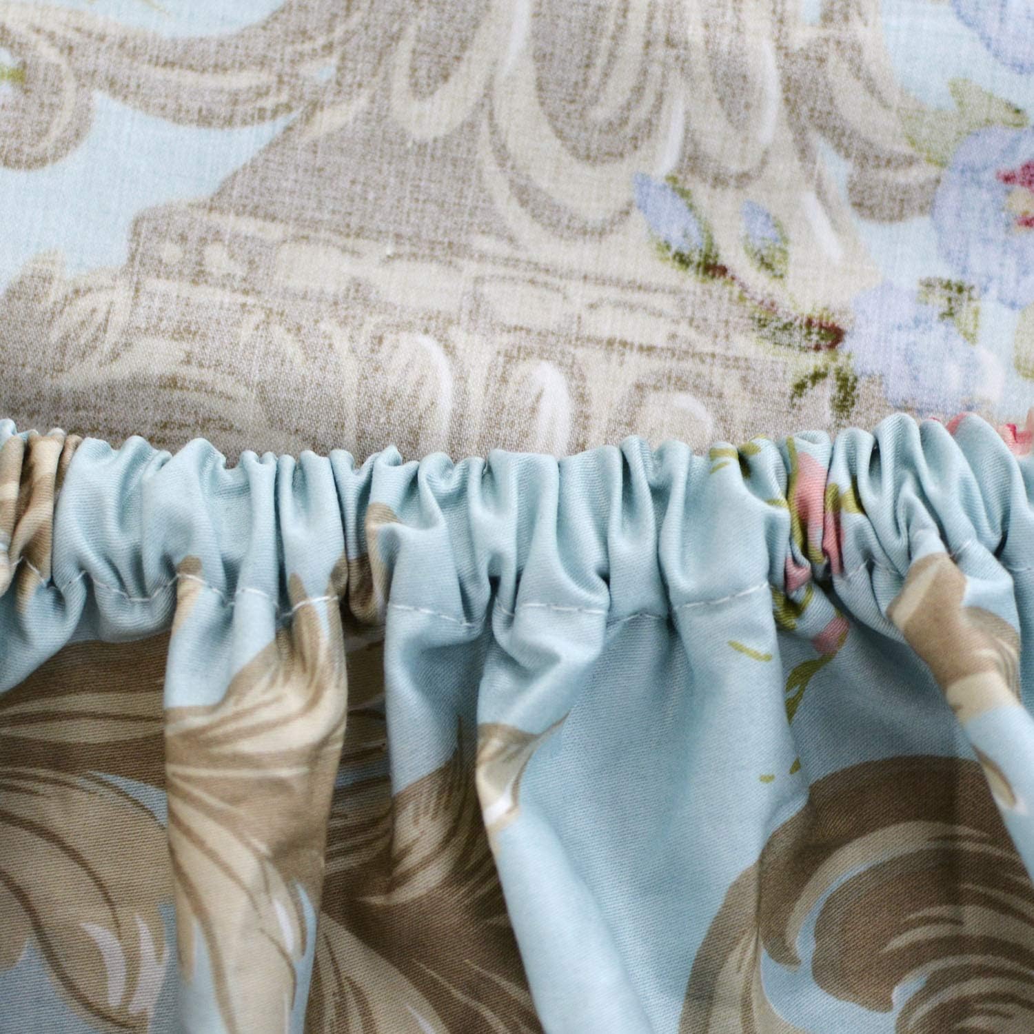 FADFAY Shabby Floral Bedding Elegant Peony Sheets Set Luxury Bedding Collections 100% Egyptian Cotton Deep Pocket, 4 Piece-King Size - Image 6