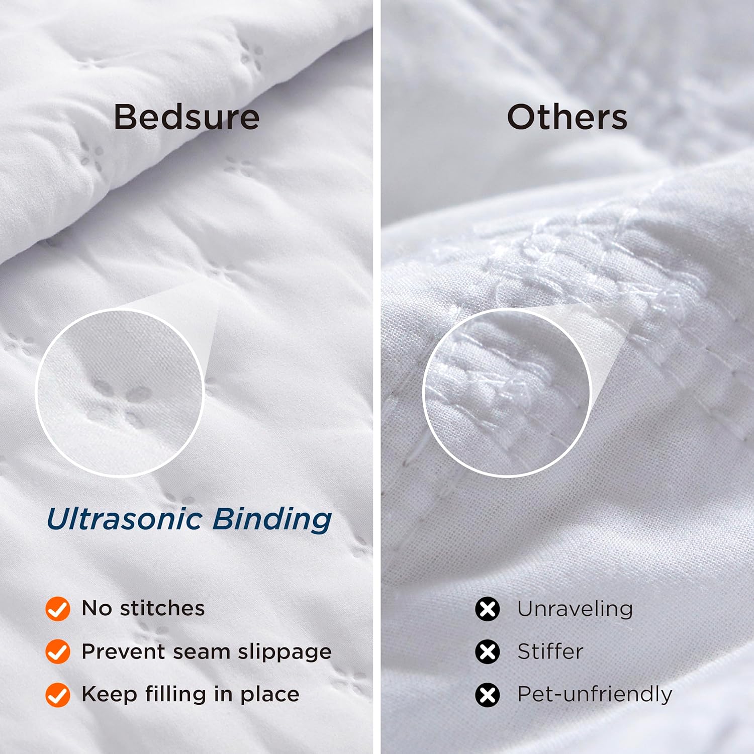 Bedsure Quilts Queen Size - Ultra Soft Quilt Bedding, White Bedspread Queen Size for Modern Bedroom, Lightweight All-Season Comforter, 90x96 Inch - Image 5