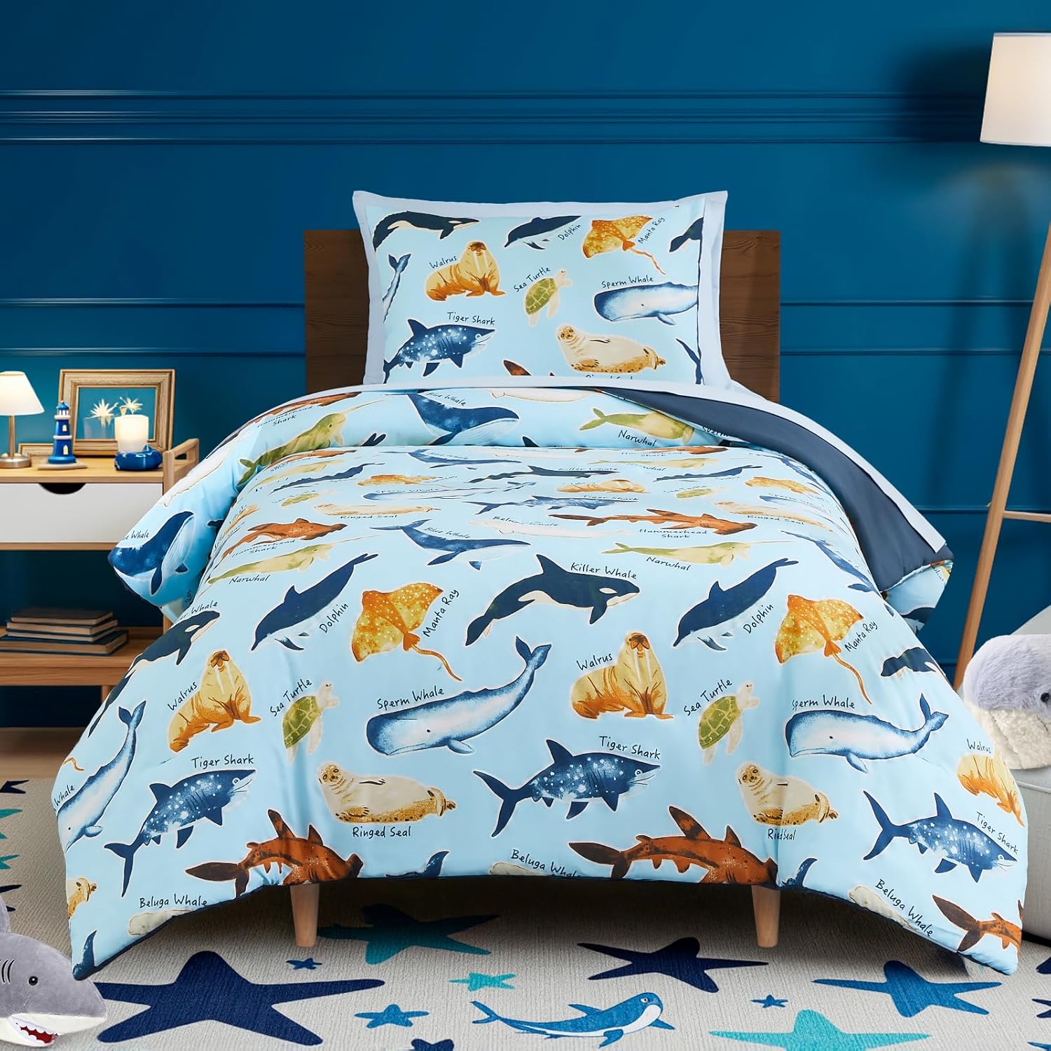 Kids Comforter Set Twin Size for Boys, Glow in The Dark Gamer Bedding Set 1 Comforter, 1 Decor Pillow, 1 Pillow Sham, Twin XL Comforter Set Dorm Bedding - Image 22