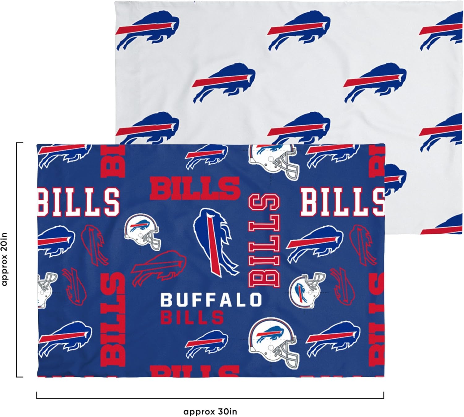 FOCO Unisex-Adult NFL Team Logo Bed in a Bag Comforter, Sheets, Pillow Cases Bedding 5-Piece Set - Image 6