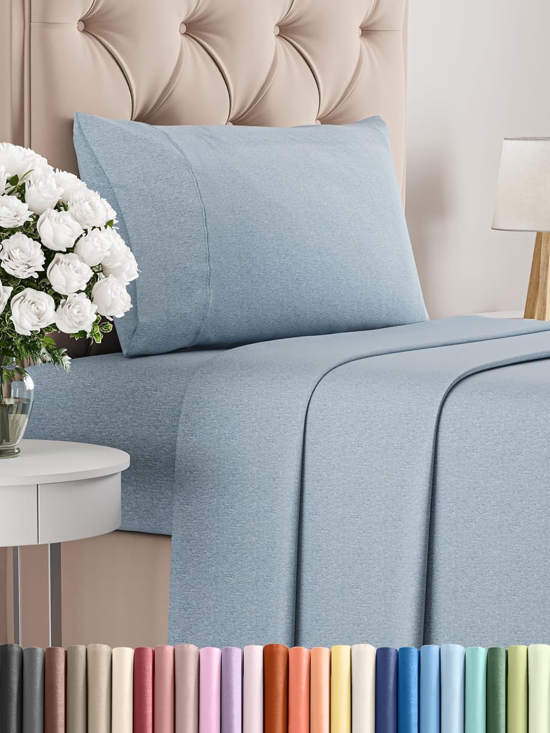 Queen Size 4 Piece Sheet Set - Comfy Breathable & Cooling Bed Sheets Set - Hotel Luxury Bedding for Women, Men, Kids, Teens, Boys & Girls - Deep Pockets, Soft and Wrinkle Free - Oeko-Tex - Sage Green - Image 29