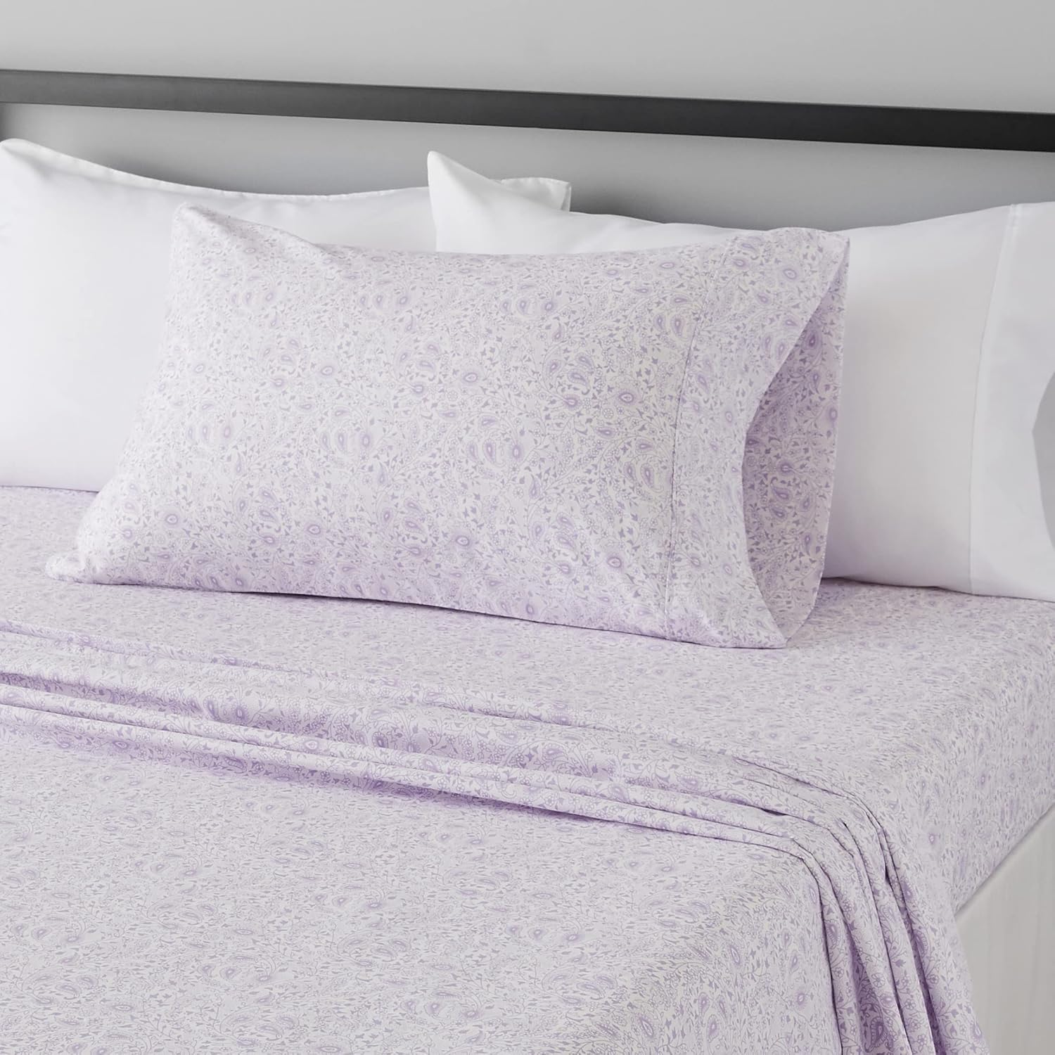 Amazon Basics Lightweight Super Soft, Breathable Easy Care Microfiber 4 Piece Bed Sheet Set with 14-Inch Deep Pockets, Queen, Beige, Solid - Image 58