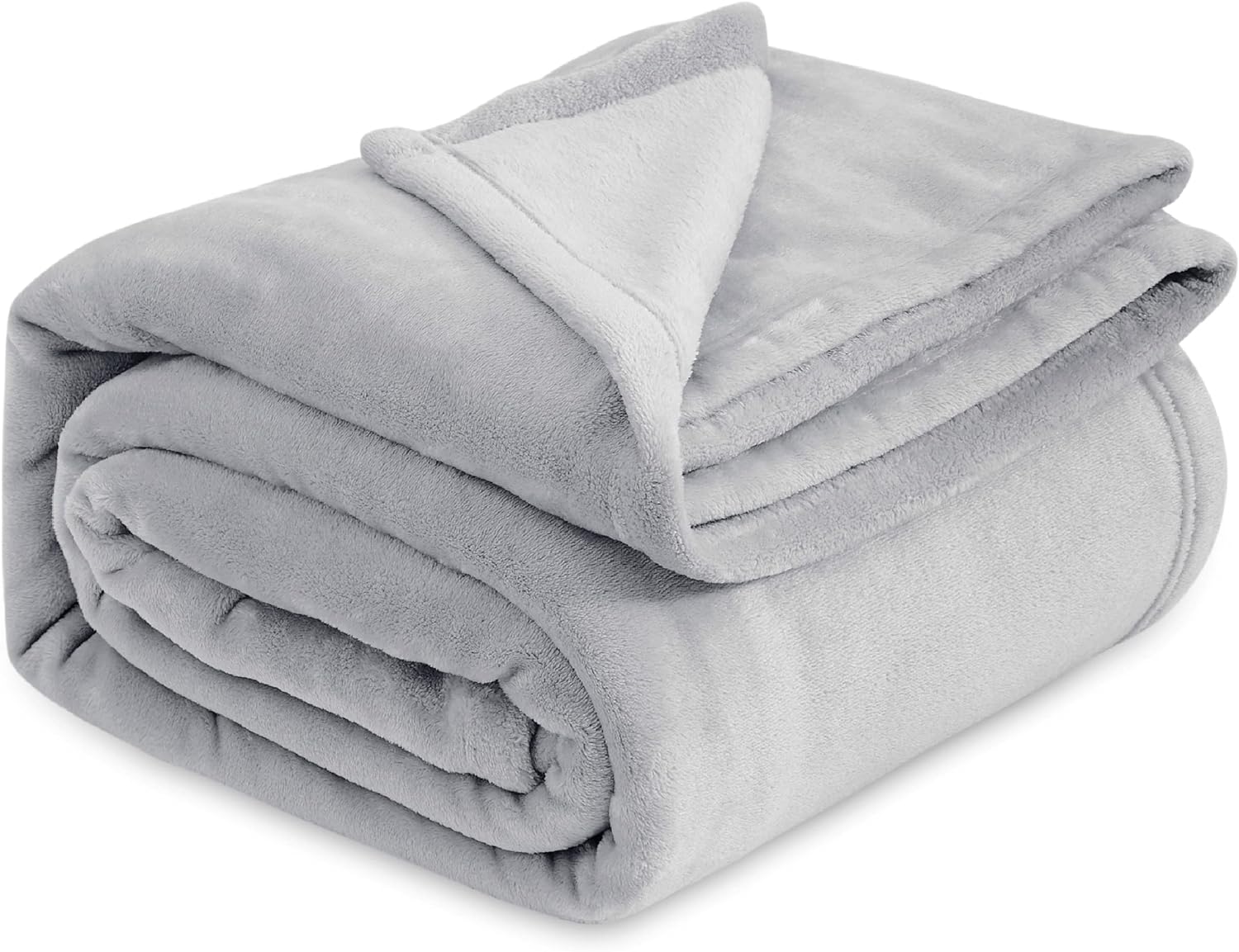 Bedsure GentleSoft Fleece Bed Blankets Queen Size Grey - Soft Lightweight Fuzzy Cozy Luxury Fall Blanket Microfiber, Room Home Decor Christmas Decorations Gifts for Women and Men, 90x90 inches - Image 60