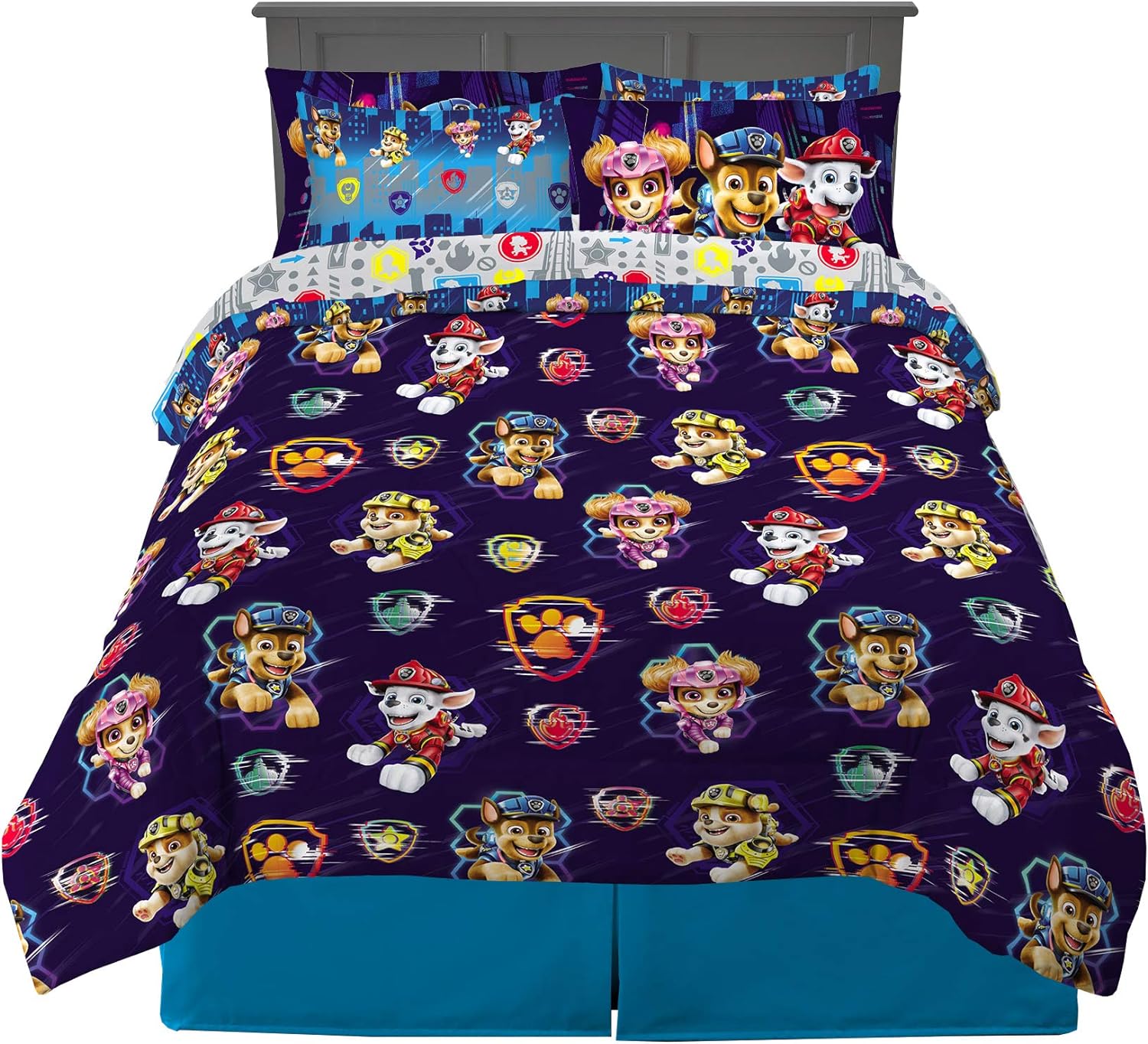 Paw Patrol Kids Bedding Super Soft Comforter and Sheet Set with Sham, 5 Piece Twin Size, (100% Officially Licensed Nickelodeon Product) By Franco - Image 77