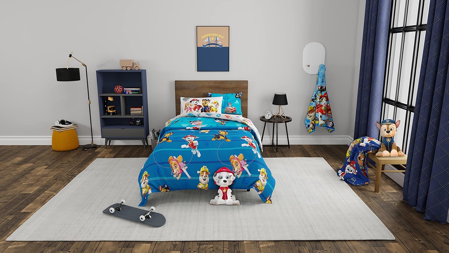 Paw Patrol Kids Bedding Super Soft Comforter and Sheet Set with Sham, 5 Piece Twin Size, (100% Officially Licensed Nickelodeon Product) By Franco - Image 5