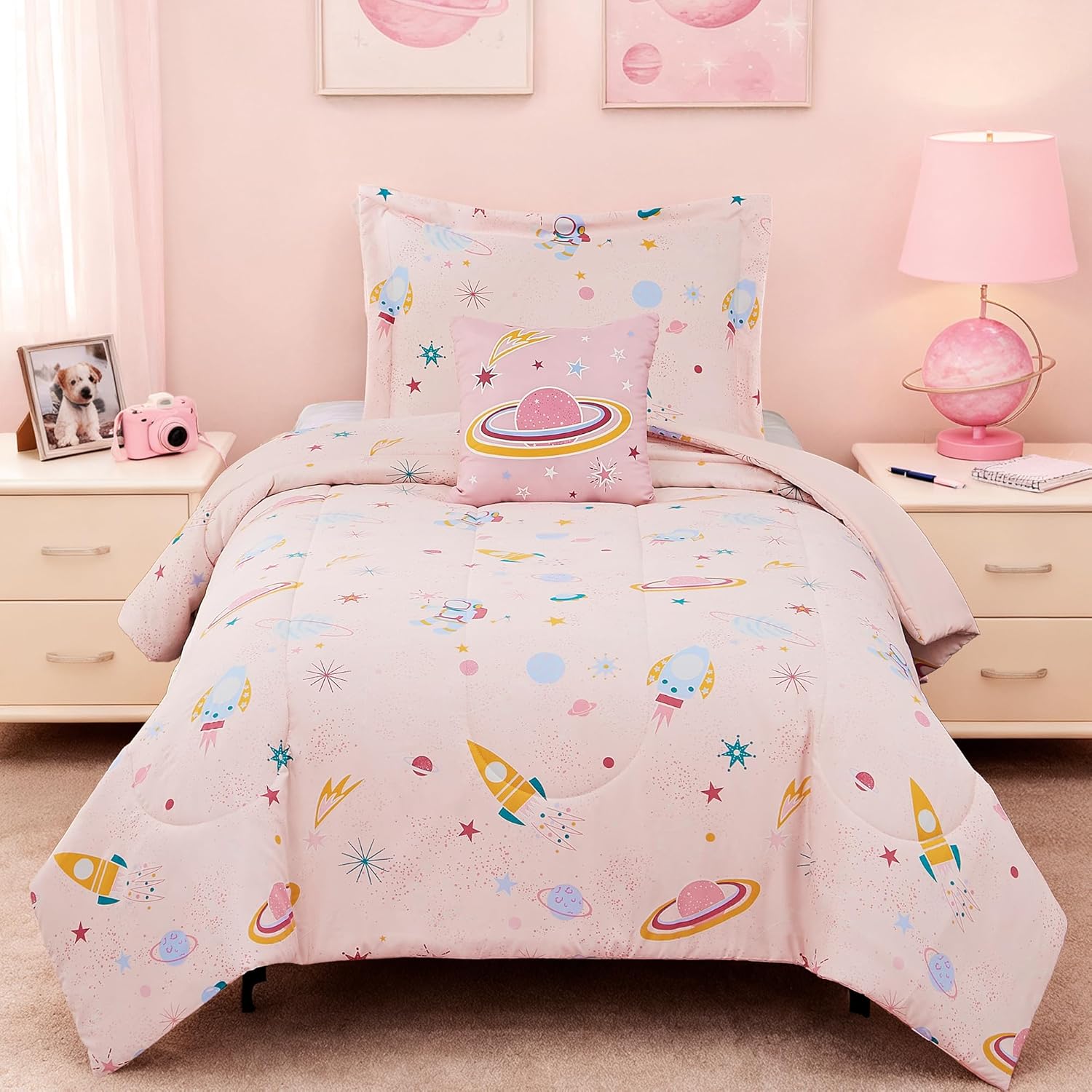 Kids Comforter Set Twin Size for Boys, Glow in The Dark Gamer Bedding Set 1 Comforter, 1 Decor Pillow, 1 Pillow Sham, Twin XL Comforter Set Dorm Bedding - Image 19