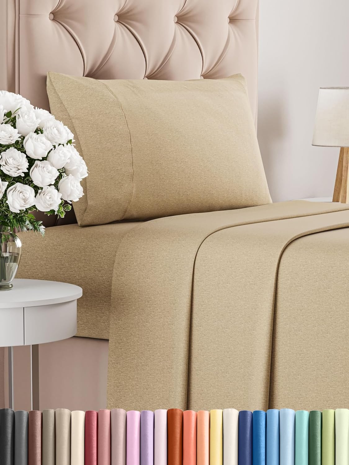 Queen Size 4 Piece Sheet Set - Comfy Breathable & Cooling Bed Sheets Set - Hotel Luxury Bedding for Women, Men, Kids, Teens, Boys & Girls - Deep Pockets, Soft and Wrinkle Free - Oeko-Tex - Sage Green - Image 17