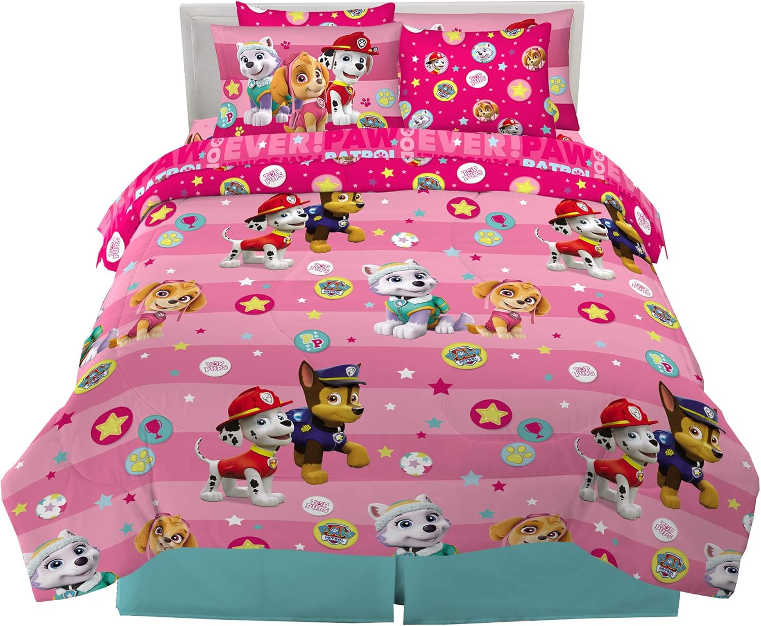 Paw Patrol Kids Bedding Super Soft Comforter and Sheet Set with Sham, 5 Piece Twin Size, (100% Officially Licensed Nickelodeon Product) By Franco - Image 76