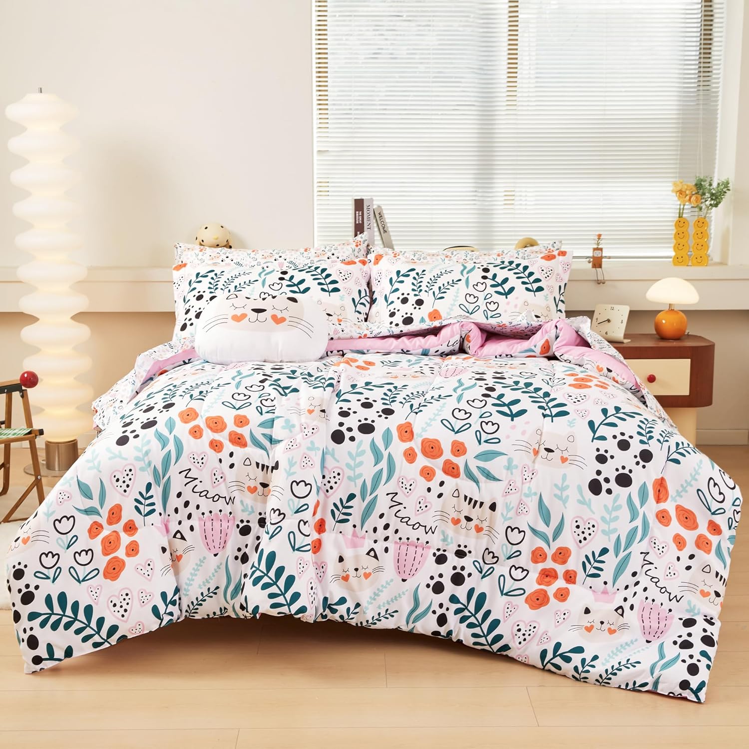 Mooreeke Full Size Comforter Sets for Boys Kids, 8 Pieces Bed in a Bag Racing Car Bedding Comforter Sheet Set with Shams and Decorative Toy Pillow, Ultral Soft Microfiber Kids Bed Set - Image 9