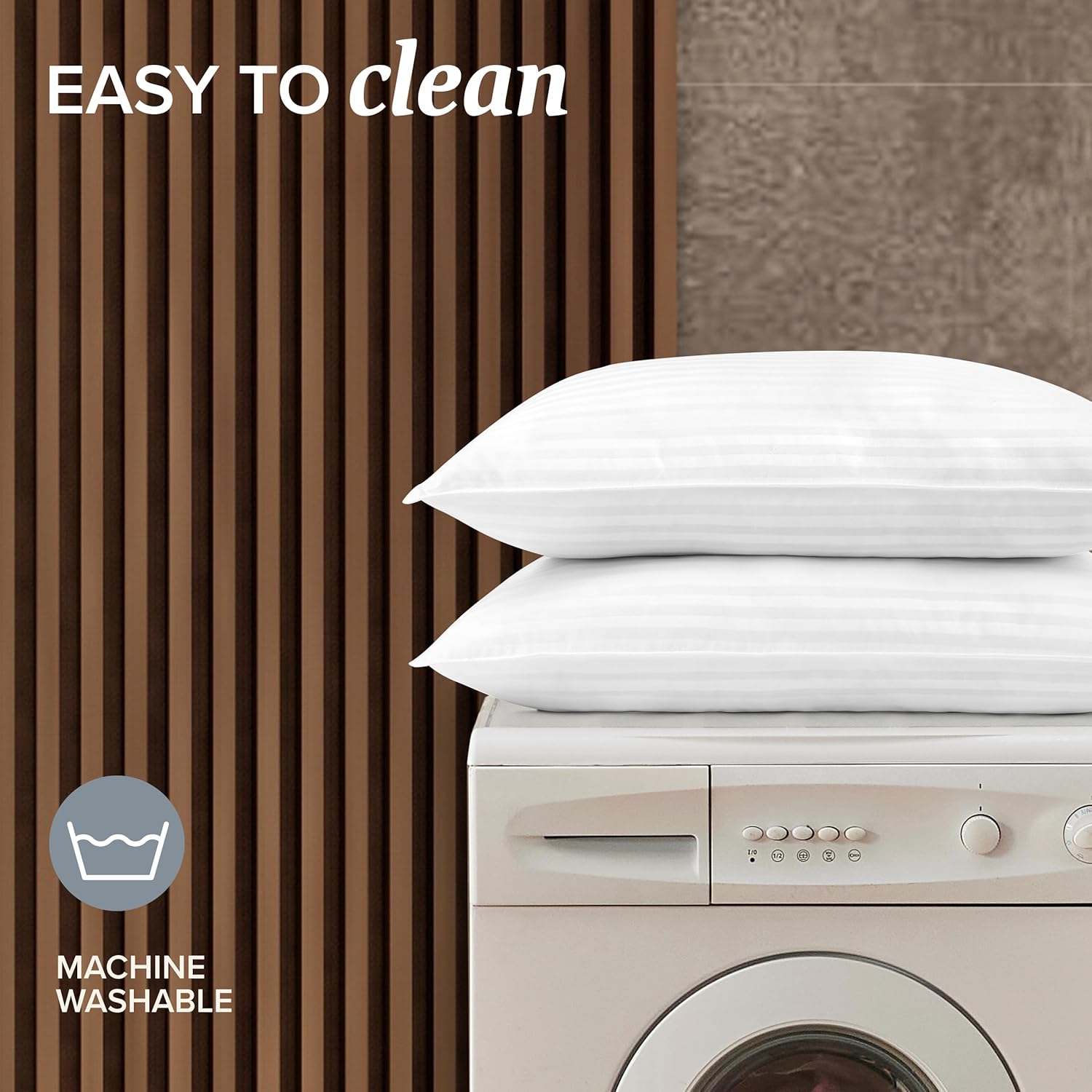 Beckham Hotel Collection Bed Pillows Standard / Queen Size Set of 2 - Original Soft Down Alternative Pillow for Sleeping - Soft Support for Back, Stomach or Side Sleepers - Image 5