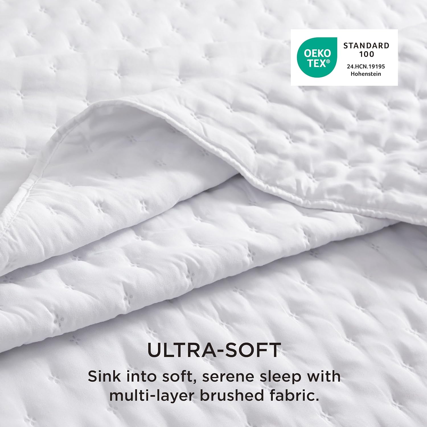 Bedsure Quilts Queen Size - Ultra Soft Quilt Bedding, White Bedspread Queen Size for Modern Bedroom, Lightweight All-Season Comforter, 90x96 Inch - Image 3