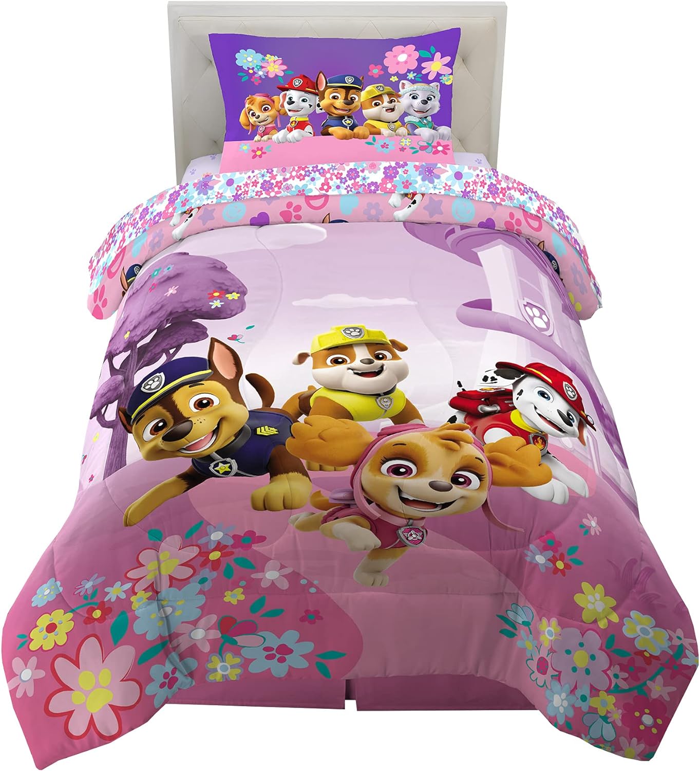 DreamWorks Gabby's Dollhouse Cakey, MerCat And Pandy Kids Bedding Super Soft Comforter And Sheet Set, 4 Piece Twin Size, By Franco - Image 34