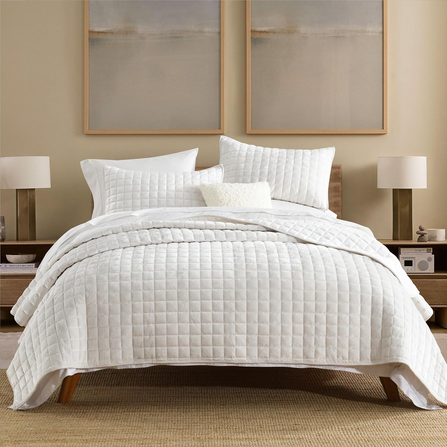 Secgo Queen Comforter Set for Bed - 100% Cotton Quilts Queen Size, Green, Sage Bedspreads (90 * 98 Inch) with 2 Pillow Shams, Patchwork Reversible Lightweight Bedding - Image 13