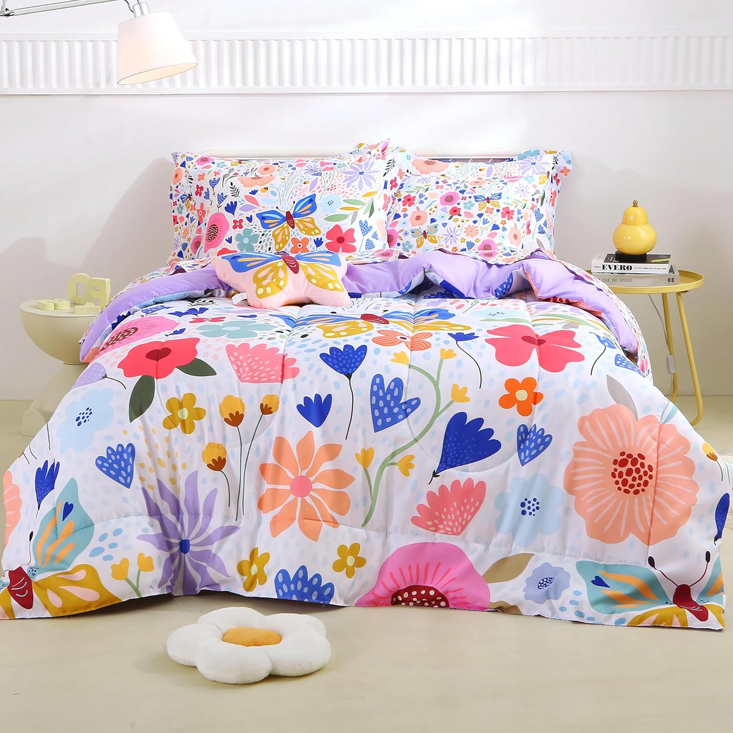 Mooreeke Full Size Comforter Sets for Boys Kids, 8 Pieces Bed in a Bag Racing Car Bedding Comforter Sheet Set with Shams and Decorative Toy Pillow, Ultral Soft Microfiber Kids Bed Set - Image 18