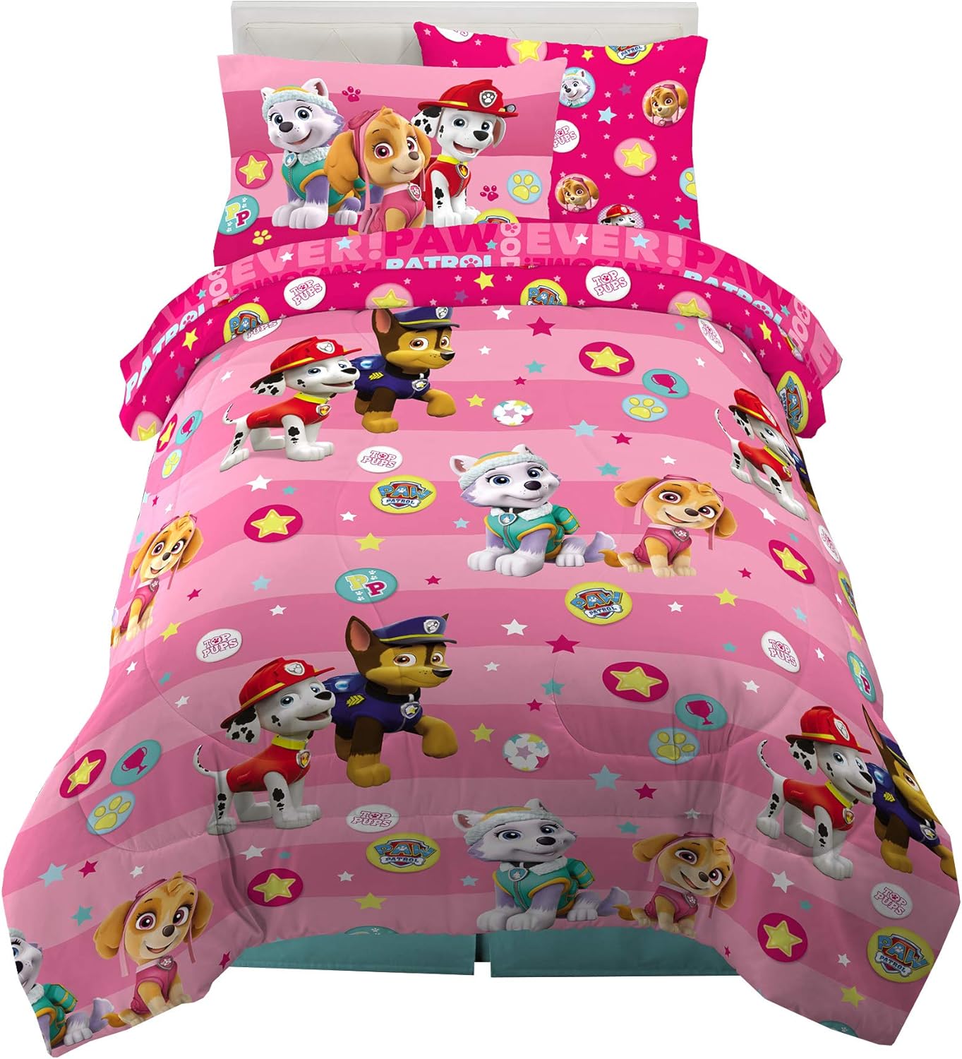 Paw Patrol Kids Bedding Super Soft Comforter and Sheet Set with Sham, 5 Piece Twin Size, (100% Officially Licensed Nickelodeon Product) By Franco - Image 32