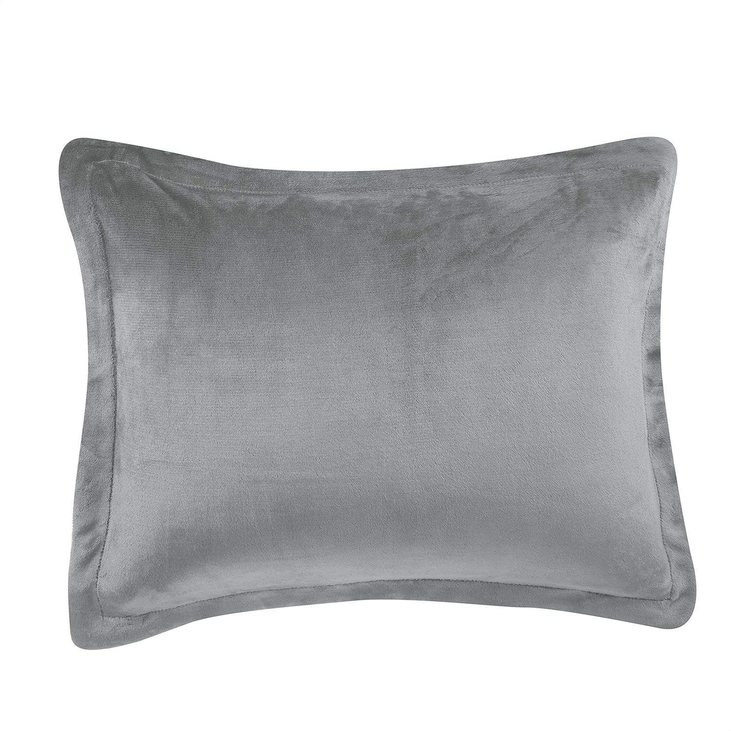 Amazon Basics 3 Piece Bedding Set, Micromink Sherpa, Ultra-Soft, Warm All Season Comforter, King, Charcoal, Solid - Image 3