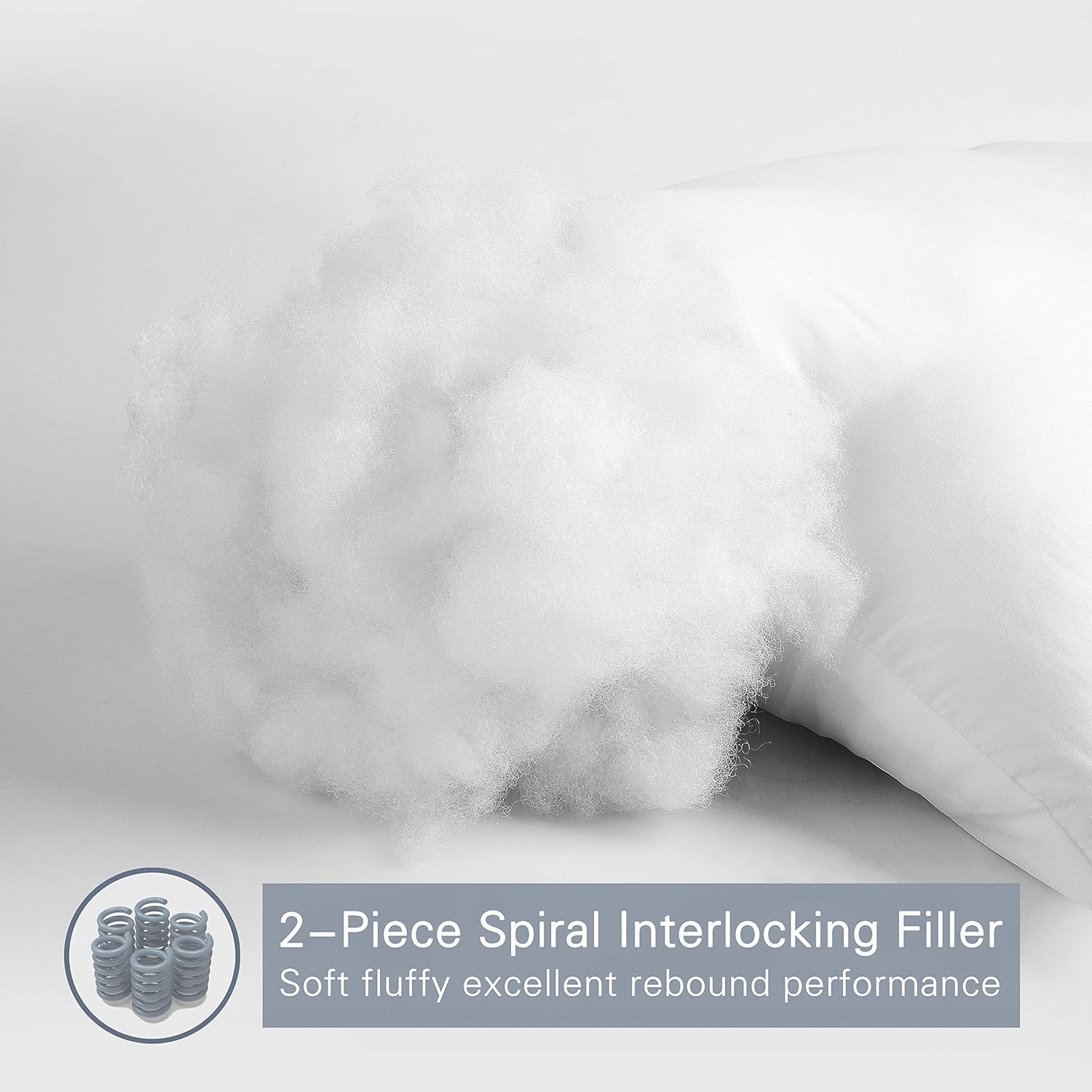 EDOW Luxury Soft Pillows for Sleeping, Fluffy Down Alternative Polyester Fiber Filled Pillow, Home&Hotel-Collection, Machine Washable - Image 2