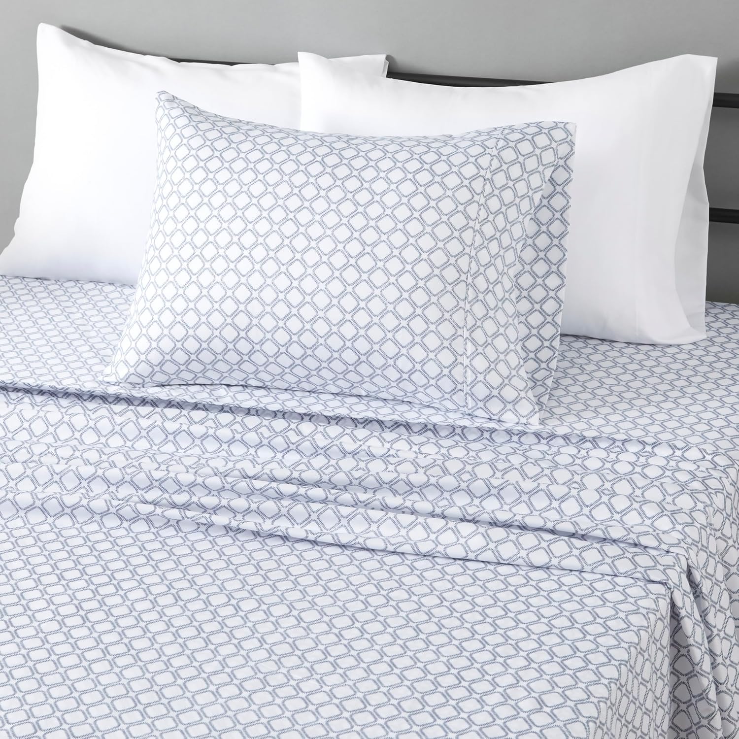 Amazon Basics Lightweight Super Soft, Breathable Easy Care Microfiber 4 Piece Bed Sheet Set with 14-Inch Deep Pockets, Queen, Beige, Solid - Image 9