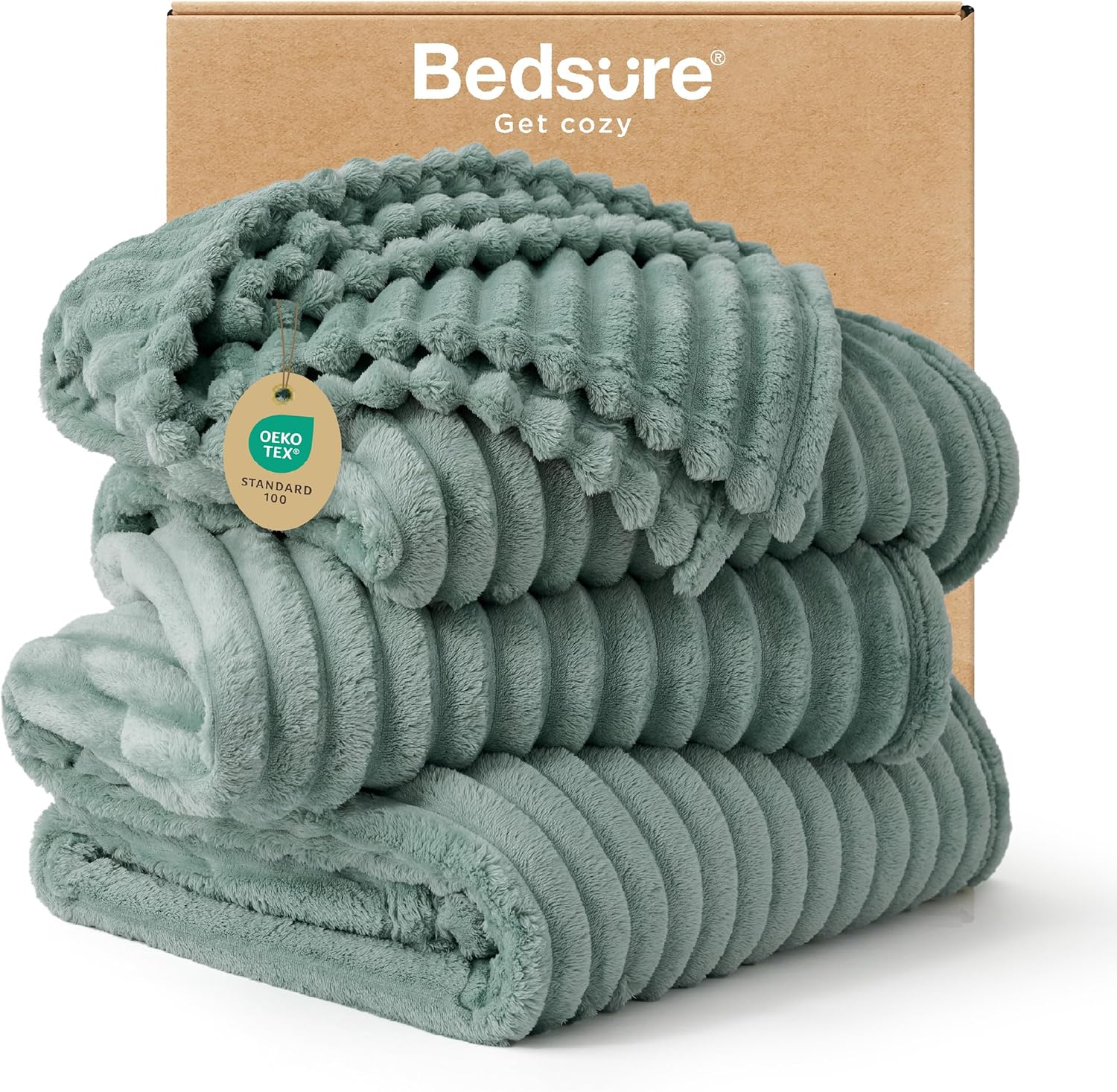 Bedsure GentleSoft Blankets Queen Size for Bed - Cozy Soft Sofa Couch Cover Blankets for Women, Cute Large Bedding Fleece Throws for Girls, Off White, 90x90 Inches - Image 43