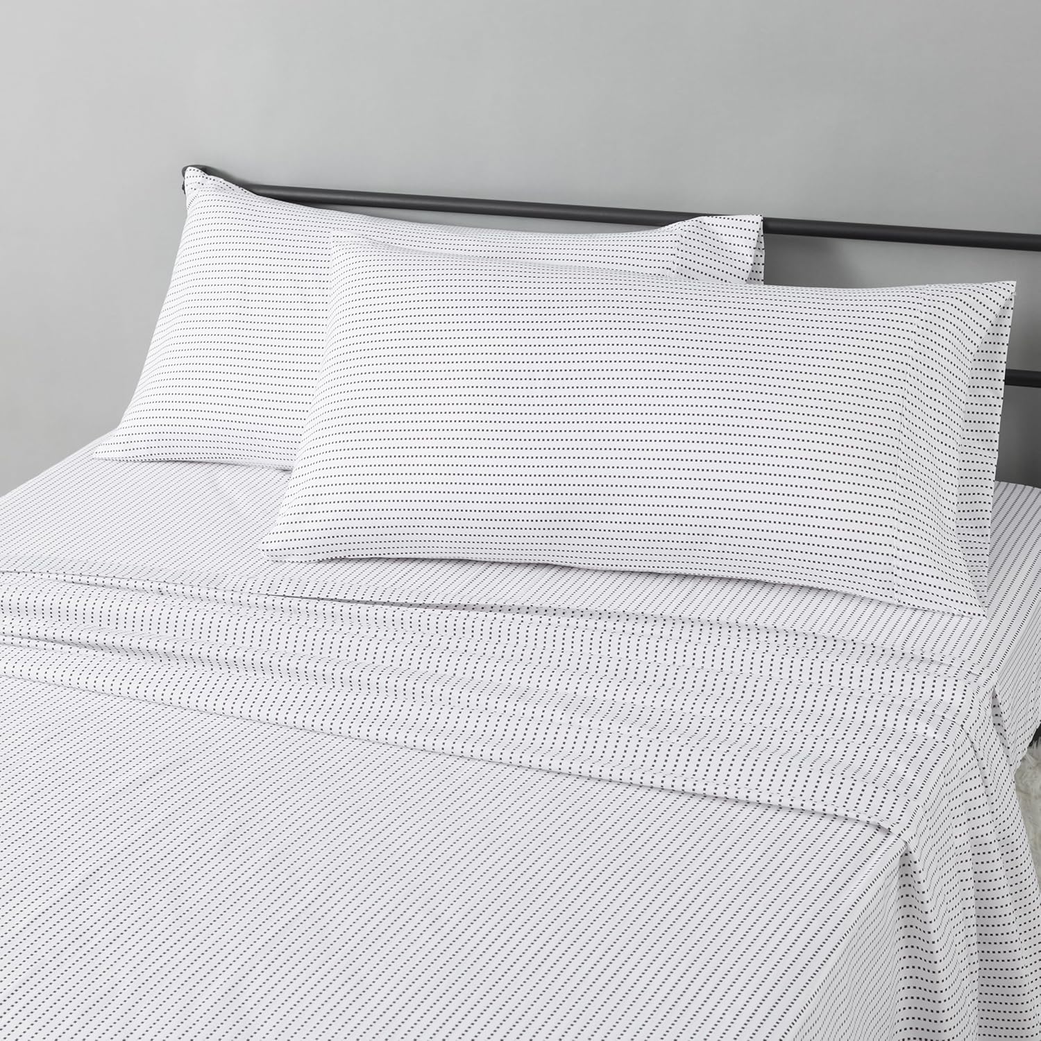 Amazon Basics Lightweight Super Soft, Wrinkle-Free Luxury Microfiber 4 Piece Bed Sheet Set with 14-Inch Deep Pockets, Full, Dark Gray, Solid - Image 77