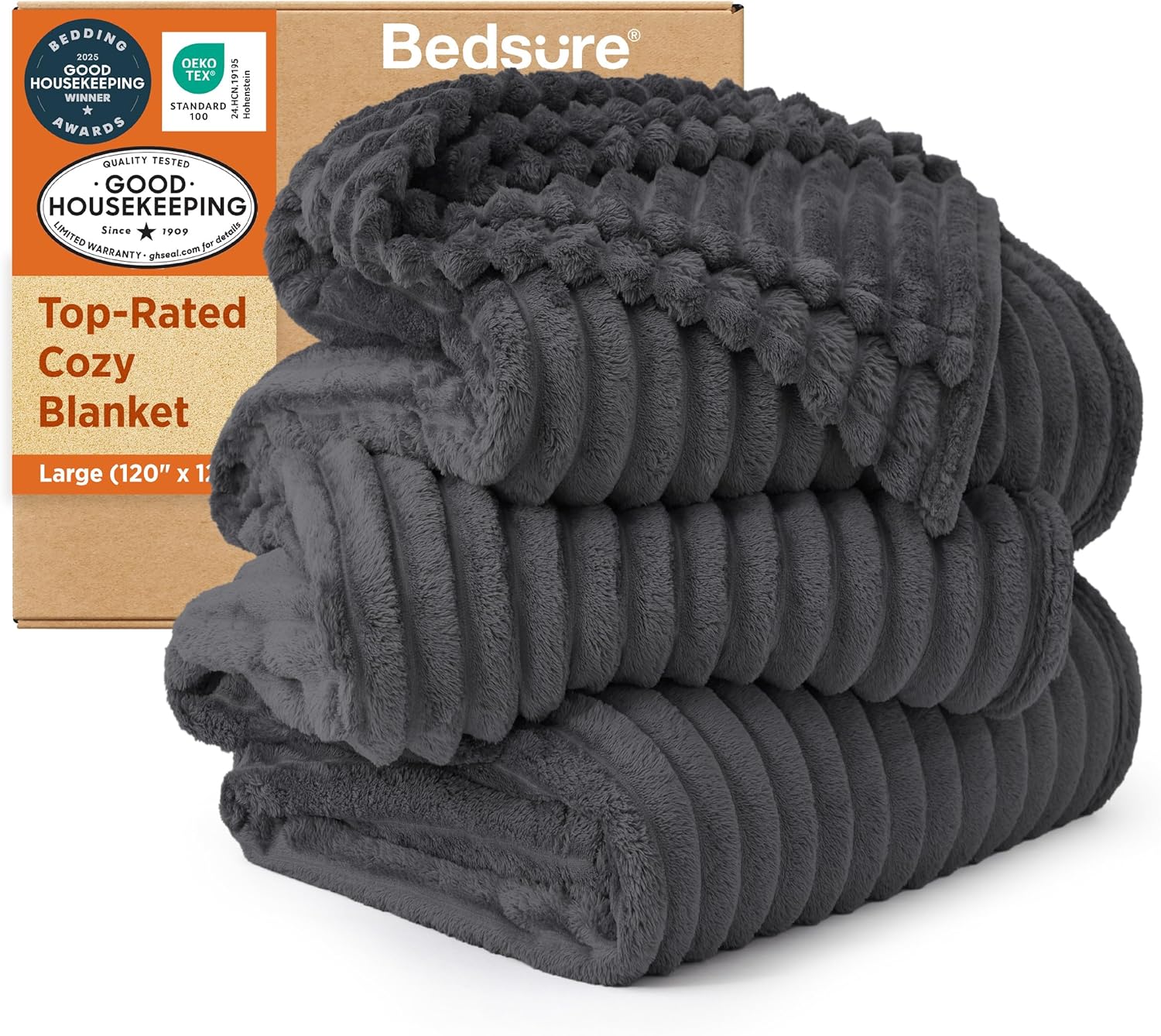 Bedsure GentleSoft Blankets Queen Size for Bed - Cozy Soft Sofa Couch Cover Blankets for Women, Cute Large Bedding Fleece Throws for Girls, Off White, 90x90 Inches - Image 46