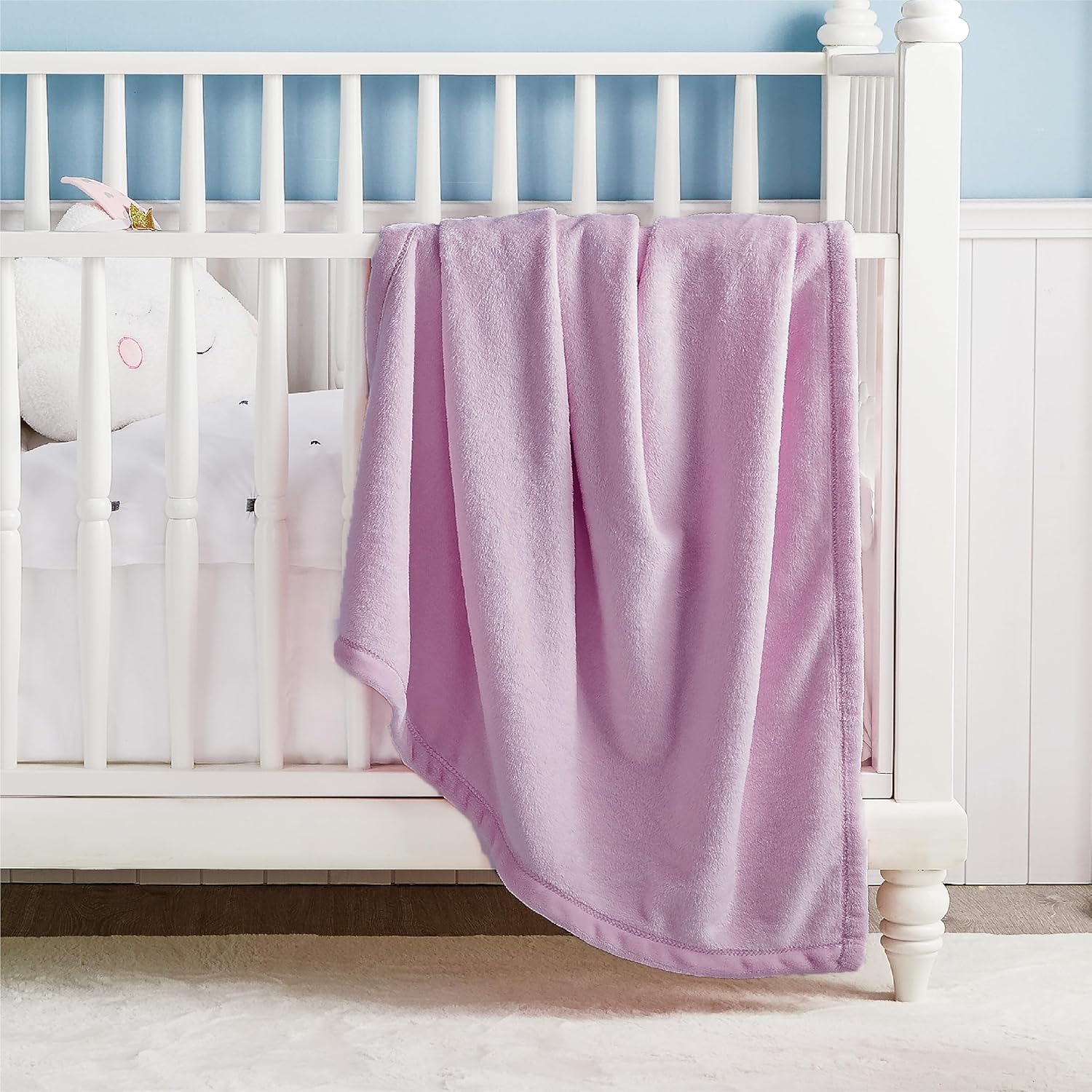 Bedsure GentleSoft Fleece Bed Blankets Queen Size Grey - Soft Lightweight Fuzzy Cozy Luxury Fall Blanket Microfiber, Room Home Decor Christmas Decorations Gifts for Women and Men, 90x90 inches - Image 61