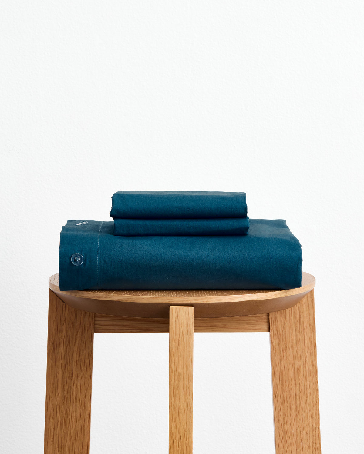 Aegean Organic Cotton Percale Duvet Cover Set