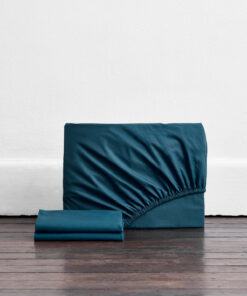 Aegean Organic Cotton Percale Fitted Sheet Set