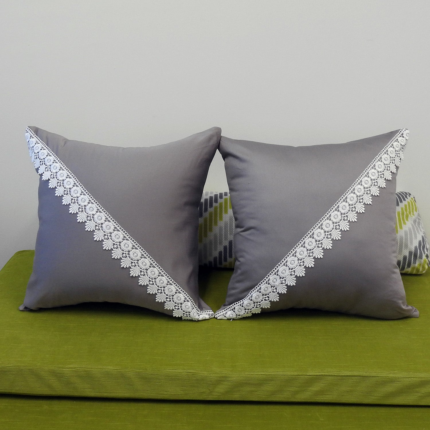 Alejandra Throw Pillow Covers (2PC) 18 X 18 Inches 100% Cotton Sateen - Image 5