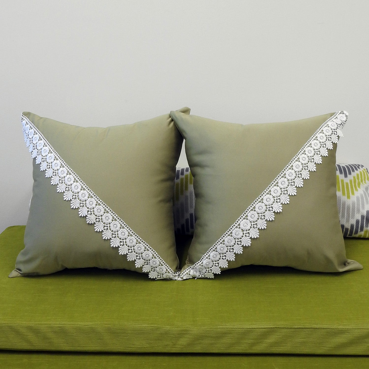 Alejandra Throw Pillow Covers (2PC) 18 X 18 Inches 100% Cotton Sateen - Image 12