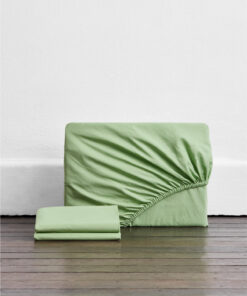 Apple Organic Cotton Percale Fitted Sheet Set