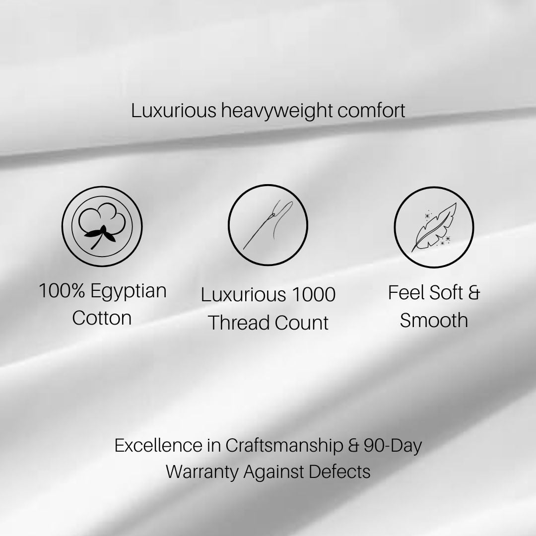 Egyptian Cotton Sheets USA – Oversized with 22 Deep Pockets – Luxury & Heavy 1000 Count - Image 4