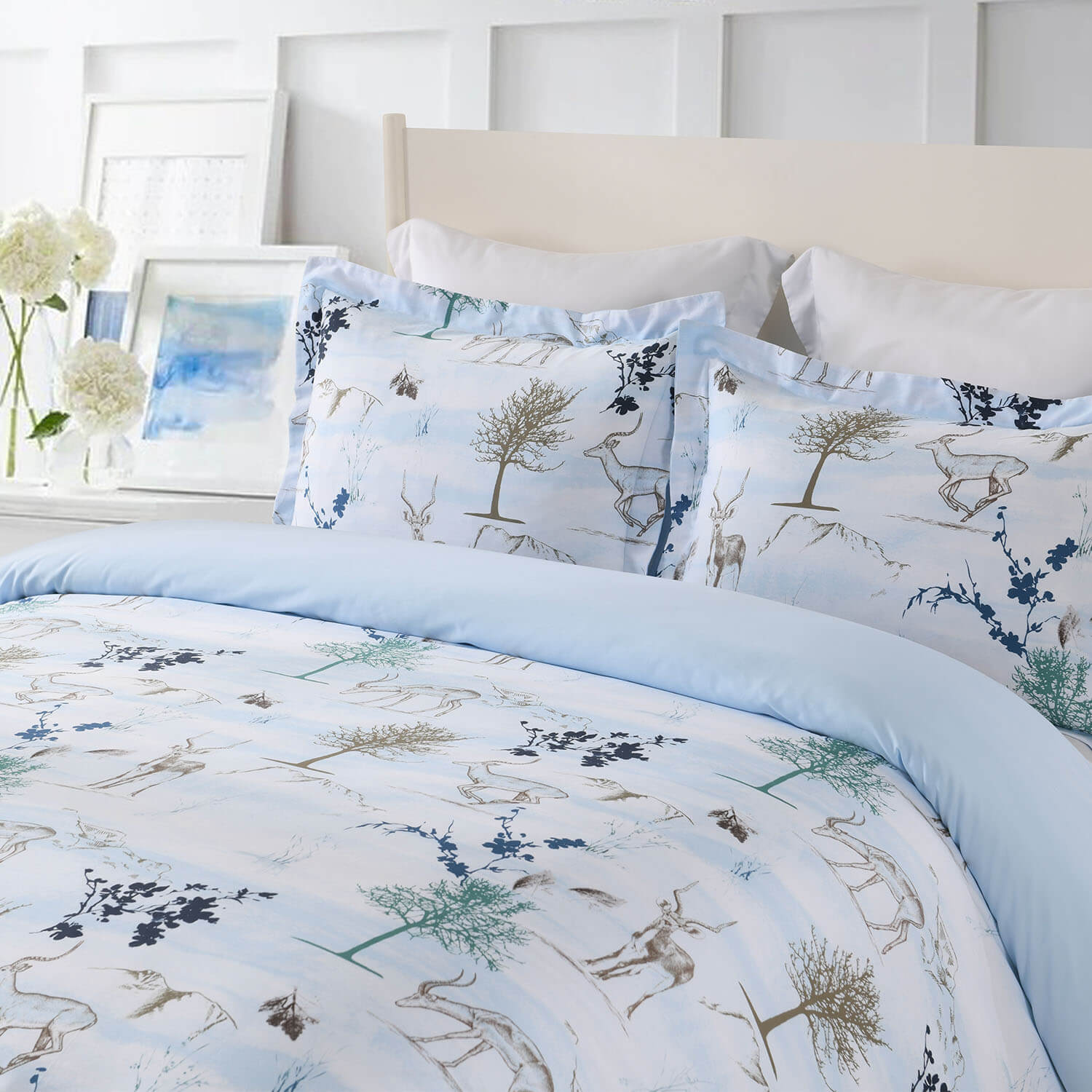 Alpine Snow 100% Cotton Duvet Cover Set - Image 2