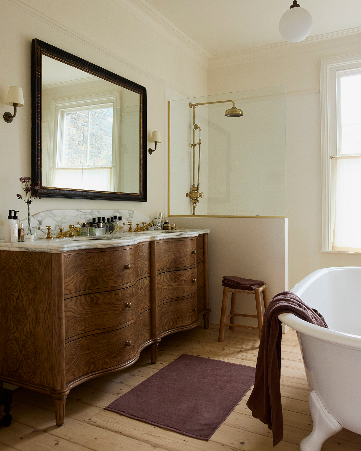 Espresso Cotton Terry Bath Mat - Image 2