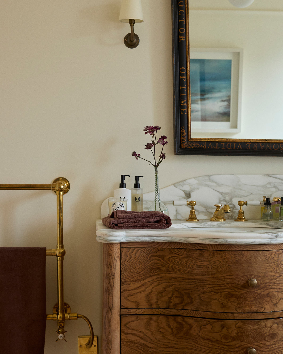 Espresso Cotton Terry Hand Towel - Image 2