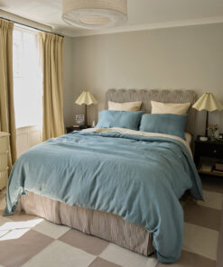 Lagoon & Crème 100% French Flax Linen Bedding Bundle