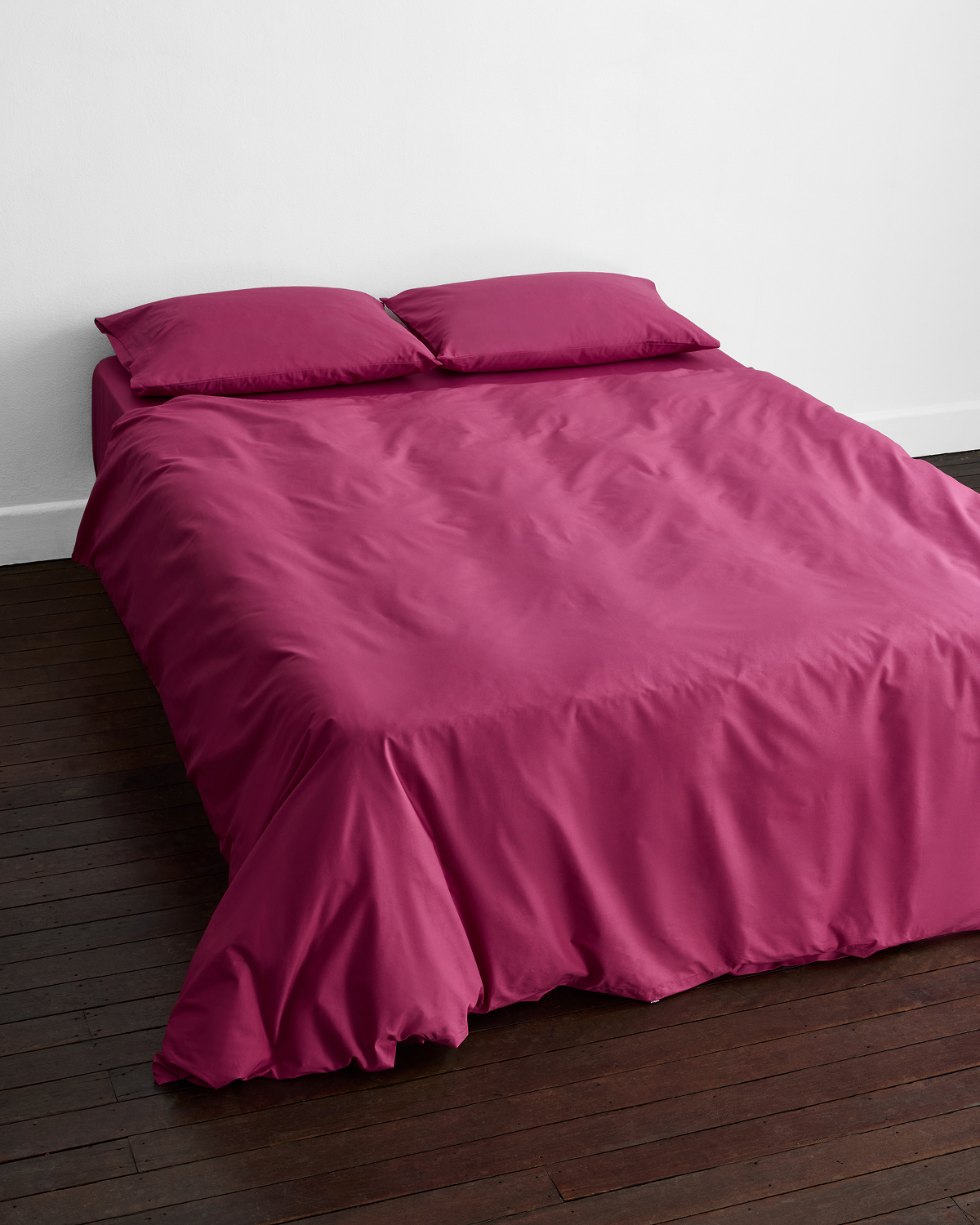 Berry Organic Cotton Percale Duvet Cover Set - Image 5