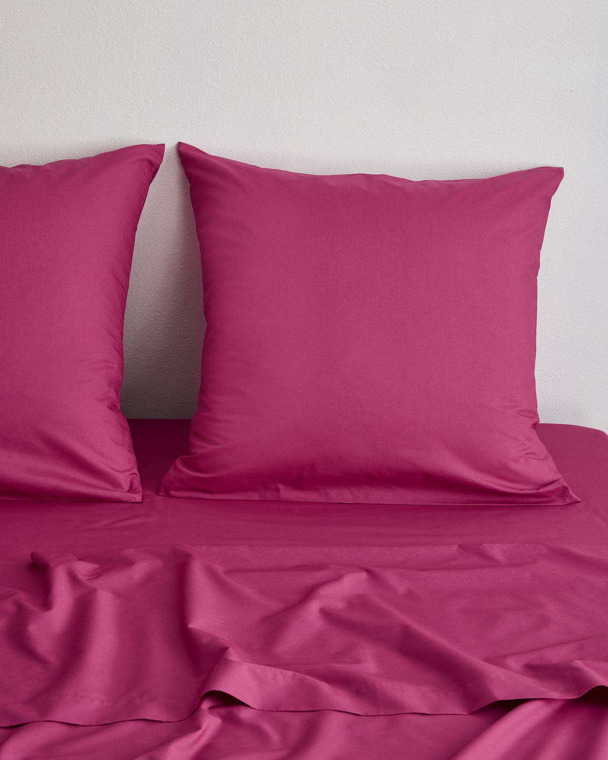 Berry Organic Cotton Percale European Pillowcases (Set of Two) - Image 2