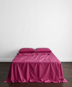 Berry Organic Cotton Percale Flat Sheet